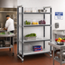 Thumbnail image #2 for Cambro Camshelving Elements XTRA 4-Tier Solid Stationary Starter Unit, 21 x 36 x 84 Inches, Speckled Gray