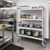 Thumbnail image #2 for Fermostock 4-Tier Mobile Polymer Shelving Unit, 64