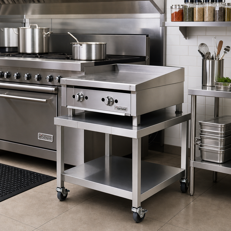 Product image #2 for Garland Designer Series Stainless Steel Equipment Stand with Undershelf, 42 Inch Wide x 25 Inch High
