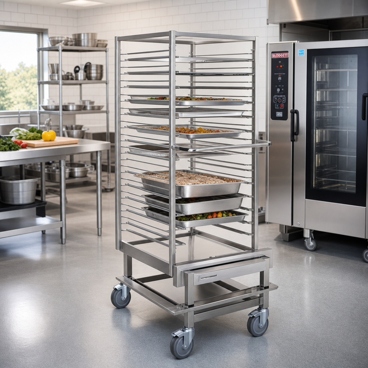 Product image #2 for Blodgett Combi 10-Shelf 304 Stainless Steel Transport Cart for BC-20 E/G Combi Ovens