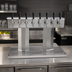 Thumbnail image #2 for Glastender BT-8-MF Countertop Air-Cooled Tee Draft Dispensing Tower, 8 Faucets