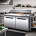 Thumbnail image #2 for Maxx Cold X-Series 48-Inch Megatop Sandwich & Salad Prep Table, 2-Section, 12 Cu. Ft., 18-Pan Top