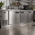 Thumbnail image #2 for Krowne 96-Inch Stainless Steel Front Kick Plate for Back Bar Coolers