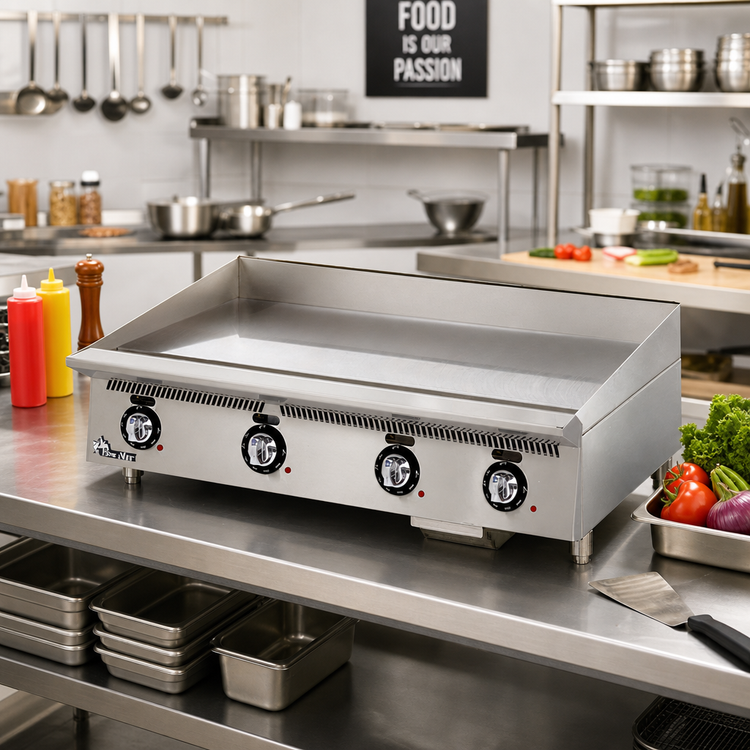Product image #2 for Star Ultra-Max 48-Inch Countertop Gas Griddle with Mechanical Snap-Action Thermostat and 1-Inch Steel Plate