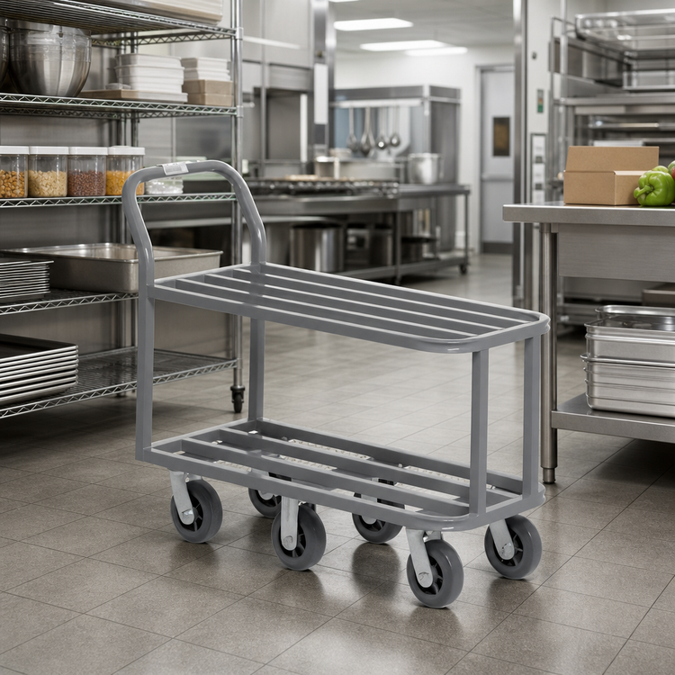 Product image #2 for Channel Heavy-Duty Tubular Steel Stocking Truck with Tubular Deck