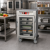 Thumbnail image #2 for Metro C5 6 Series Mobile Half-Height Pass-Thru Heated Holding Cabinet with Combination Doors and Universal Wire Slides
