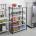 Thumbnail image #2 for Cambro Camshelving Basics Plus 18-Inch x 48-Inch 5-Shelf Vented Shelf Kit
