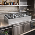 Thumbnail image #2 for Glastender 48-Inch Wide x 24-Inch Deep Back Bar Ice Display Unit, Stainless Steel