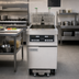 Thumbnail image #2 for Frymaster RE Series High Efficiency 80 lb Electric Floor Fryer with Built-In Filtration