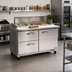 Thumbnail image #2 for IKON Refrigeration Mega Top 2-Section Sandwich/Salad Prep Table with 4 Drawers, 61.2 Inch Wide