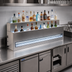 Thumbnail image #2 for Glastender 60-Inch Wide 2-Tier Lighted Liquor Display for Glass Ice Display Units