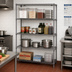 Thumbnail image #2 for Metro Super Erecta Stationary Wire Starter Shelving Unit, 72W x 21D x 74H, 4 Shelves, Metroseal Gray