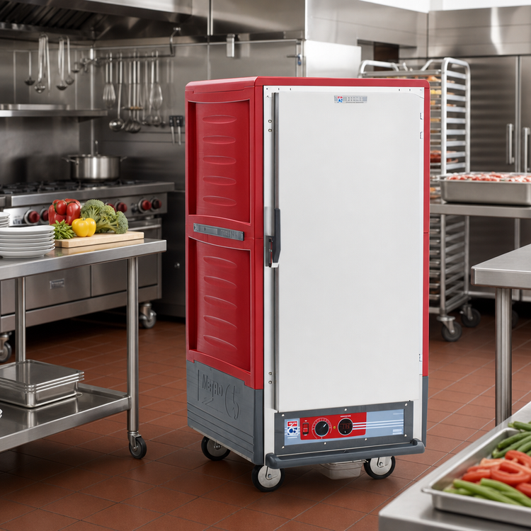 Product image #2 for Metro C5 3 Series 3/4 Height Heated Holding Cabinet with Red Insulation Armour, Lip Load Slides, 120V