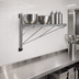 Thumbnail image #2 for Eagle Adjustable Post Wire Wall Mount Prepackaged End Unit for 14-Inch Shelf, Chrome Plated