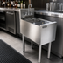 Thumbnail image #3 for Top Shelf 12-Inch Wide Stainless Steel Underbar Prep Sink with Sink Bowl and Glass Rinser