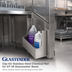 Thumbnail image #3 for Glastender Clip-On Stainless Steel Chemical Rail for GT-18 Glasswasher Bases