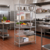 Thumbnail image #2 for Eagle Group 5-Tier Starter Wire Shelving Unit, 30 x 24 x 74 Inches, Chrome-Plated Finish