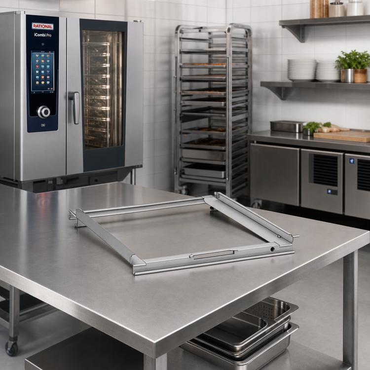 Product image #2 for RATIONAL Run-In Rail for Mobile Rack, Size 6 and 10 Full-Size Tabletop Unit