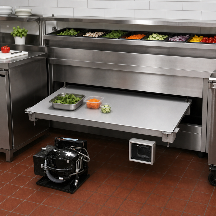 Product image #2 for Hatco CSUR-48-F 48-Inch Undermount Remote Refrigerated Cold Shelf