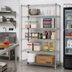 Thumbnail image #2 for Quantum 42 Inch x 18 Inch x 86 Inch Stationary Wire Shelving Starter Kit, 5 Shelves, Chrome Plated