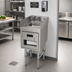 Thumbnail image #2 for Advance Tabco Underbar Basics 15-Inch Freestanding Stainless Steel Hand Sink with 4-Inch Side Splashes, Soap Dispenser, and Towel Dispenser