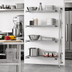 Thumbnail image #2 for Eagle Group 4-Tier Add-On Wire Shelving Unit with QuadTruss Design, 30