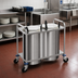 Thumbnail image #2 for Atlas Metal MOPD2-12 2-Stack Mobile Open Plate Dispenser for 12-Inch Plates