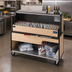 Thumbnail image #2 for Dinex DXPPB560IBWRM Full-Length Ice Bin Portable Bar with Russian Maple Finish