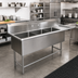Thumbnail image #2 for John Boos Pro-Bowl 3-Compartment Sink with Right Drainboard, 82-3/16 in. W x 23-1/2 in. D x 44-1/16 in. H