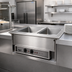 Thumbnail image #2 for Vollrath Short-Side 2-Pan Drop-In Hot Well with Marine-Grade 316 Stainless Steel Wells, 120V, Infinite Controls
