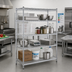 Thumbnail image #2 for Heavy Duty Stationary 4-Tier Chrome Wire Shelving Unit, 60 x 21 x 74 Inches, 800 lb Capacity