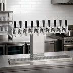 Thumbnail image #2 for Perlick Corporation 4006S12BPC4 12-Faucet Wide-Base Glycol-Cooled Countertop Draft Beer Tower, Extra-High, Polished Chrome