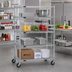 Thumbnail image #2 for EAGLEbrite 4-Tier Wire Dolly Truck, 60 x 21 Inch Shelves, Zinc Finish, 5-Inch Swivel Poly Casters