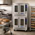 Thumbnail image #2 for Imperial PCVDG-2 Double Deck Bakery Depth Gas Convection Oven with Manual Controls
