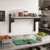 Thumbnail image #2 for Cambro Camshelving Elevation Vented Wall Shelf Kit, 14-Inch Deep x 36-Inch Wide, with 15-Inch Uprights