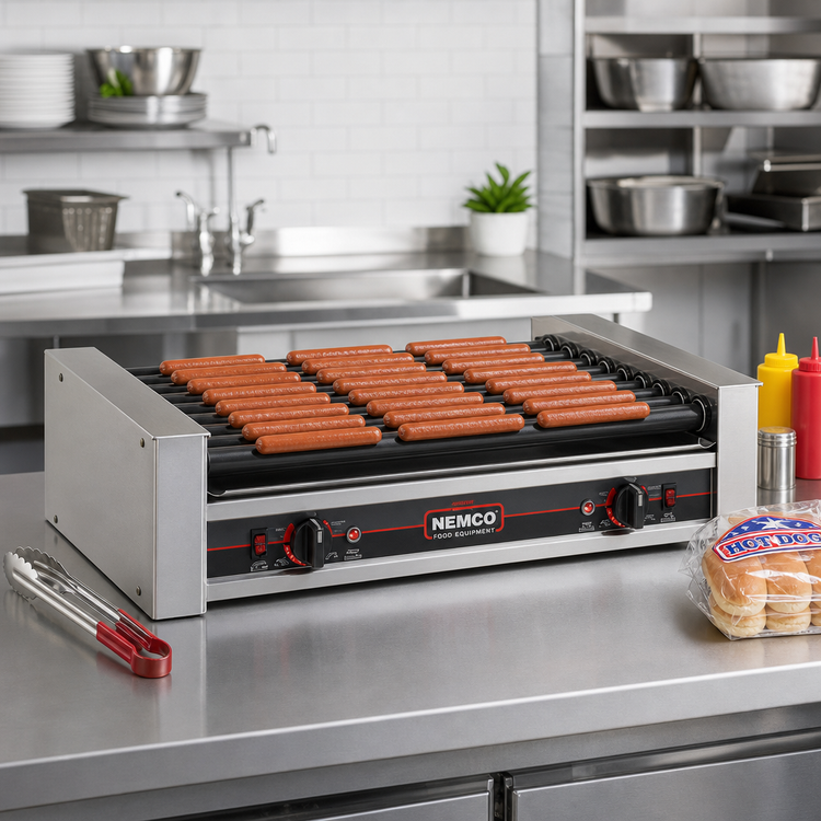 Product image #2 for Roll-A-Grill 36-Hot-Dog Capacity Countertop Roller Hot Dog Grill, 230V