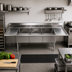 Thumbnail image #2 for Elite 3-Compartment 16-Gauge Stainless Steel Sink with Double Drainboards, 114 Inch Wide