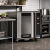 Thumbnail image #2 for Turbofan H8D-FS-UC Undercounter Electric Holding Cabinet, 8 Full-Size Pan Capacity, Digital Controls, Glass Door