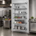 Thumbnail image #2 for Eagle Group EAGLEbrite A5-86-2424Z 5-Tier Add-On Wire Shelving Unit, 24W x 24D x 86H, Zinc Finish