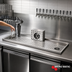 Thumbnail image #2 for Micro Matic USA Platform Drip Tray with Glass Rinser, Surface Mount, 59 x 20 Inches, for 12-14 Faucets