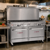 Thumbnail image #2 for Southbend Ultimate 60-Inch Commercial Gas Restaurant Range with 9 Open Burners and 2 Cabinets
