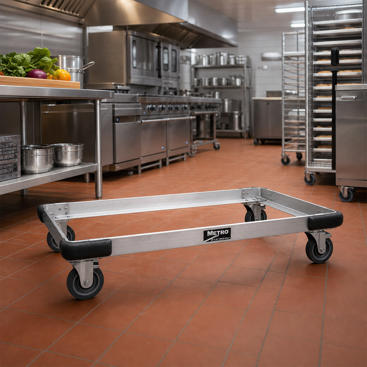 Product image #2 for Metro 48 x 24 Inch Aluminum Made-to-Order Truck Dolly Frame with Wraparound Bumper
