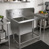 Thumbnail image #2 for John Boos Pro-Bowl 1-Compartment 14 Gauge 300 Series Stainless Steel Sink with Right Drainboard, 58-3/16 Inch Wide