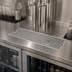 Thumbnail image #2 for Micro Matic 5-Inch x 20-Inch Surface Mount Stainless Steel Drip Tray Trough with Integral Glass Rinser