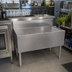 Thumbnail image #2 for Stainless Steel Free Standing Underbar Drainboard with Removable Perforated Insert, 42