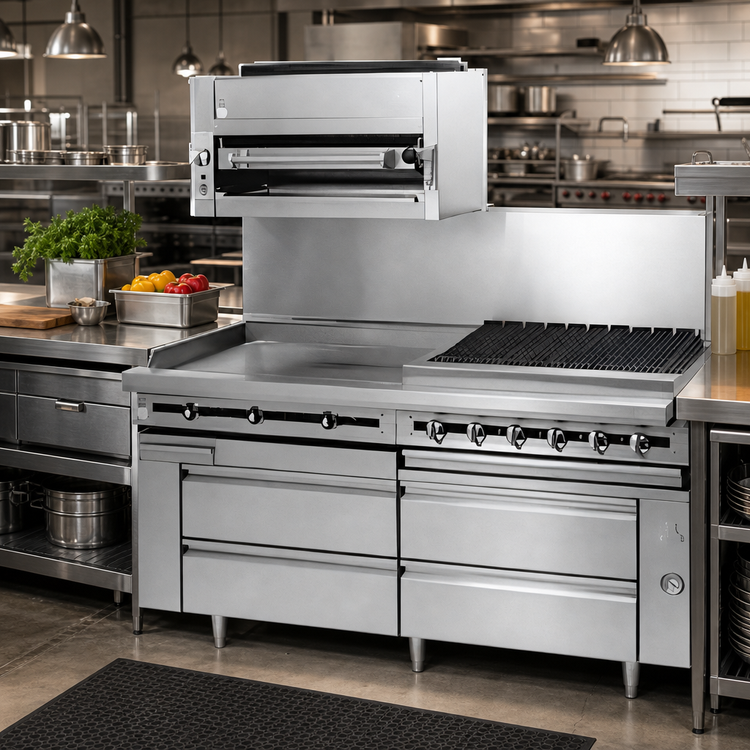 Product image #2 for Titan JMRH-24G 24 Inch Modular Griddle Top Gas Range with Manual Controls