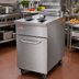 Thumbnail image #2 for BakeMax Electric Floor Fryer with 34 Liter Stainless Steel Fry Pot, 208V, 3-Phase