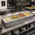 Thumbnail image #2 for Vollrath 4-Pan Short-Side Drop-In Hot Well, Thermostatic, Standard Drain, 208-240V