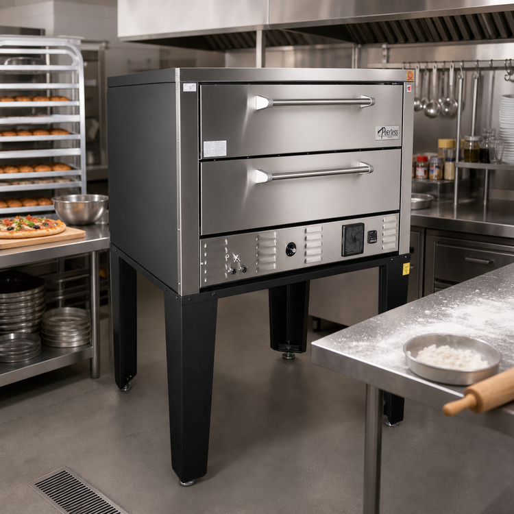 Product image #2 for Peerless CE61BE Electric Double-Deck Bake & Roast Oven with 42 x 32-Inch Steel Decks