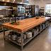 Thumbnail image #2 for Boos Block American Cherry Edge Grain Kitchen Countertop, 144